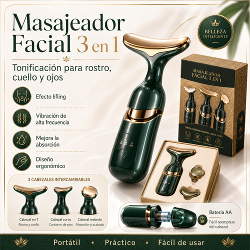 Masajeador Facial 3 En 1