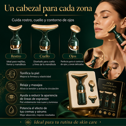 Masajeador Facial 3 En 1