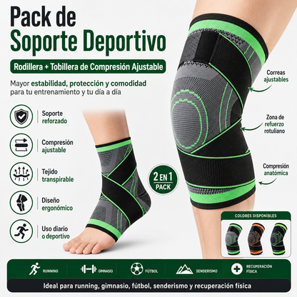 Pack Rodillera y tobillera