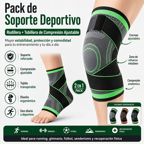 Pack Rodillera y tobillera