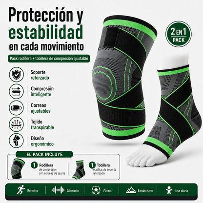 Pack Rodillera y tobillera