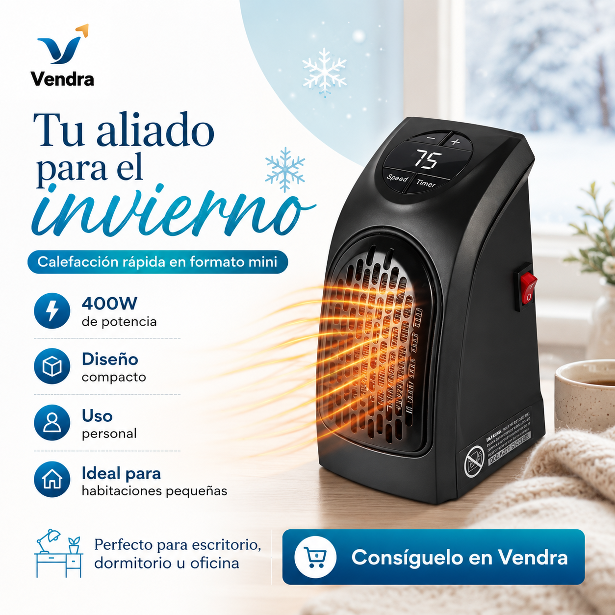 Calefactor Eléctrico 400w